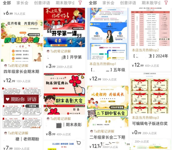 虛擬資料項(xiàng)目拆解：小紅書銷售家長(zhǎng)會(huì)課件，輕松賺取26w+!-孫裔蒙