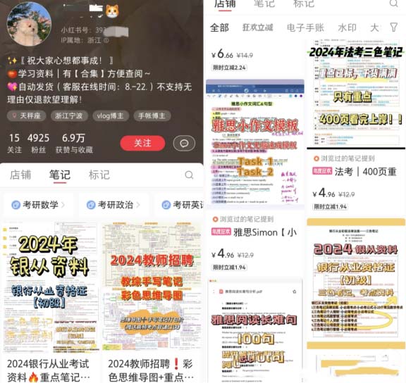 小紅書虛擬資料